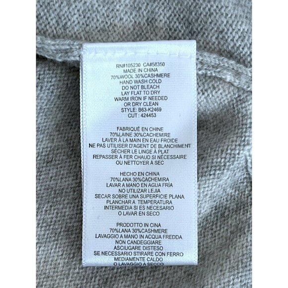 Joie Mikkeline Woman's Sz XS Gray Cowl Neck Sweater in Cashmere Wool Blend - Picture 5 of 6